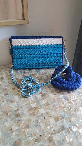 Borsa tracollina fatta mano - tracollina, a