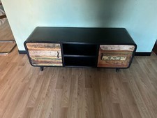CREDENZA O MOBILE IN LAMIERA E ANTE IN LEGNO