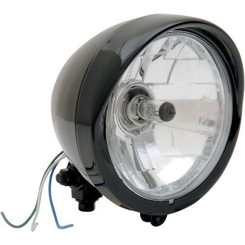 Faro moto nero - moto, fanale