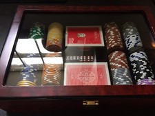 POKER SET DAL NEGRO FISCH TREVISO CHERRY WOOD CASE