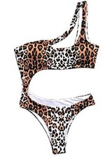 Costume intero donna piscina monospalla sexy costume da bagno ragazze K.3092