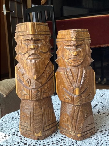 Statuina legno intagliato - legno,