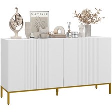 Homcom credenza moderna ante - homcom, 4