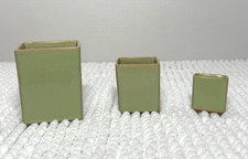 Vaso ceramica smaltata verde