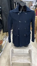 XAGON MAN cappotto in poliestere usato uomo man Tg 48 blu XYE322L