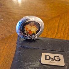 Anello Dolce e Gabbana Cammeo Fiore Italiano 100% Autentico