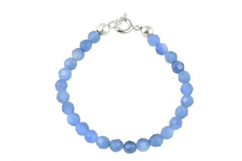 925 argent bleu quartz perles - bleu,