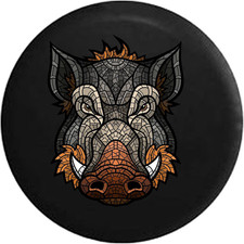 Mosaico Di Maiale Selvatico Di Cinghiale Copertura Della Gomma Impermeabile Copr