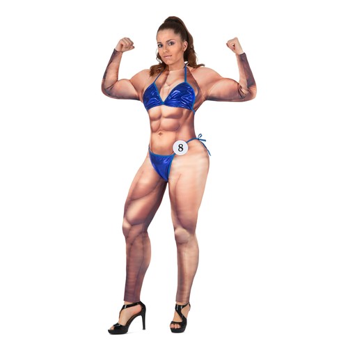 Costume bodybuilder donna - costume,