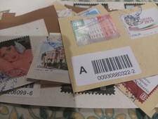 Lotto  Af 23  Framcobolli differenti usati su frammento Anno 2019/22