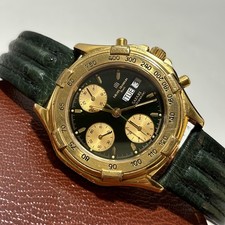 Michel Herbelin Safari Ref:240-241 Chrono Automatico Cal.7750 Verde Oro Fullset