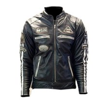 Giacca da Moto in Pelle di