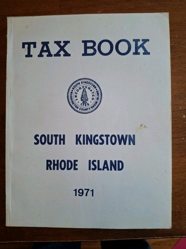 Tax book south kingston - tax,