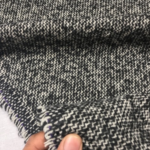 Gonna cappotto tessuto zigzag
