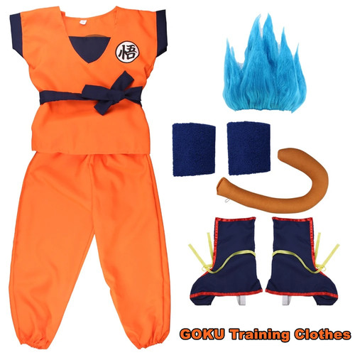 Costume halloween son goku - goku, per