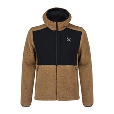 Montura sherpa ripstop hooded maglia bronze brown giacca pile second layer fi...