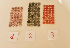 C-LOTTO 36 BOTTONI IN VERA MADREPERLA lineato 18-20 A SCELTA Anche misti