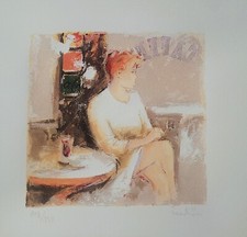 Giuliano Trombini serigrafia al caffè