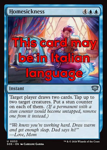 Mtg homesickness foil exc - homesickness,