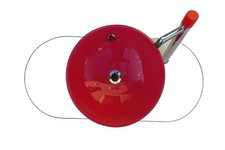 Lavandino bagno in vetro rosso + piano in vetro trasparente 15 mm con struttura 