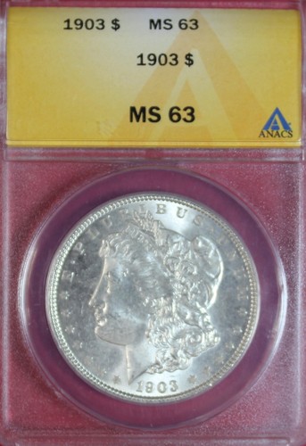 1903 dollaro morgan anacs - morgan,