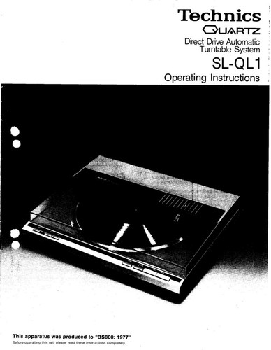 Technics ql1 giradischi - technics, sl-ql1