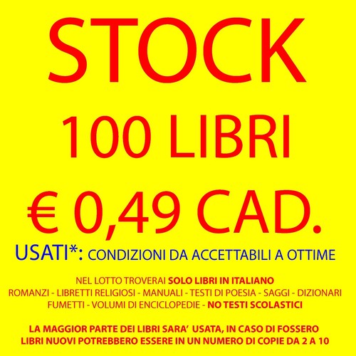 Stock 100 libri - stock,
