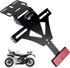 Portatarga Moto, Porta Targa Moto Regolabili Con Luce Targa, Staffa Portatarga p