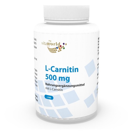 Carnitina 500mg 100 capsule - l-carnitina,