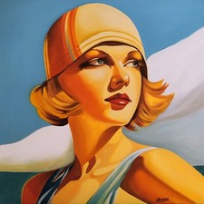 Quadro DIPINTO A MANO ritratto