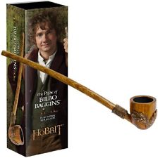 THE HOBBIT LOTR REPLICA PUNTELLO FUNZIONALE UFFICIALE 9" PIPA DI BILBO BAGGINS NUOVO