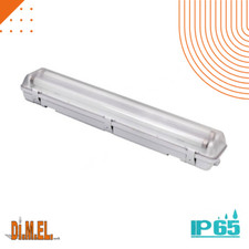 PLAFONIERA STAGNA LED DOPPIA STAGNA IP65 SENZA TUBI LED T8 DA 60CM OFFERTA