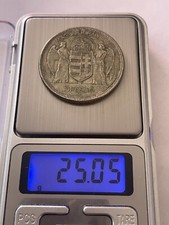 Moneta Argento 5 Pengo 1930