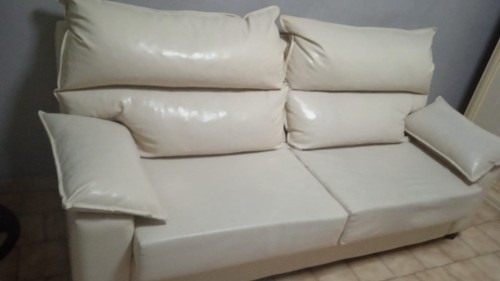 Divano ecopelle bianco come