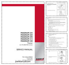 CASE 235 260 290 315 340 Magnum Trattore Manuale di servizio ZBRD07000 e superiori PDF