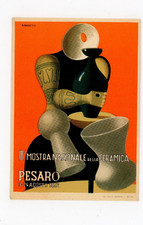CARTOLINA   PUBBLICITARIA - III MOSTRA DELLA CERAMICA DI PESARO BARATTI -CD506-7