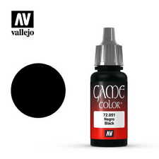 VALLEJO GAME COLOR 72051 NERO 17ml (vernice acrilica)
