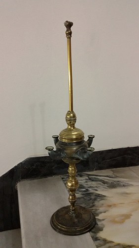 Antica lucerna lume olio in - lucerna,