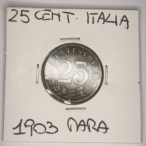 Centesimi 1903 italia e - 25,