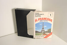 Custodia MC Musicassetta Cassetta Il francese per tutti corso 1985 de agostini 1