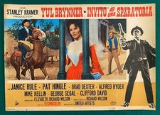 LOTTO 3 FOTOBUSTE  INVITO AD UNA SPARATORIA YUL BRYNNER STANLEY KRAMER WESTERN