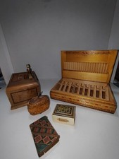 LOTTO FUMATORI DISTRIBUTORE SCATOLA SIGARETTE PORTA FIAMMIFERI