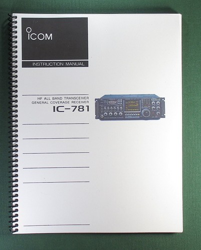 Manuale istruzioni icom 781 - manuale,
