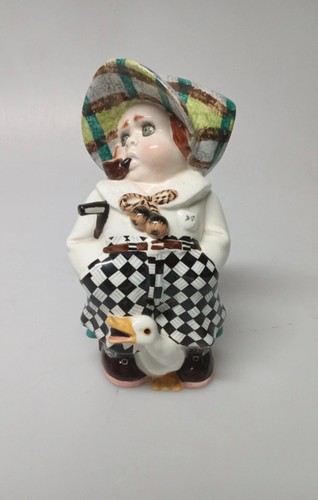 Ceramica statuina golfista - ceramica,