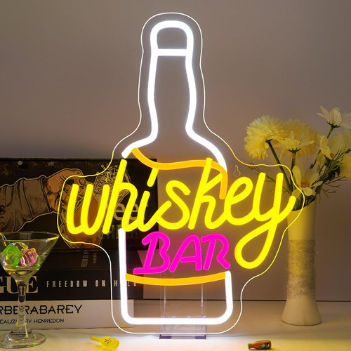Insegna led whiskey - insegna, bar