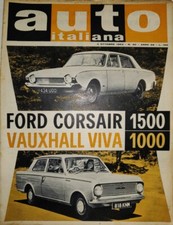 Auto Italiana A.44 N. 40 Ott 1963 Ford Corsair 1500, Vauxhall ed.Mazzocchi FF19