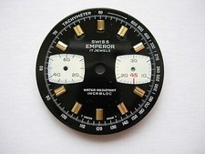 Quadrante quadrante tipo militare Emperor cronografo VALJOUX 7733 quadrante 3...