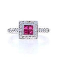 Oro Bianco Rubino Diamante