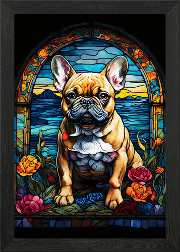 Bulldog francese astratto