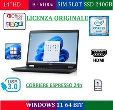 14" HD NOTEBOOK DELL E5470